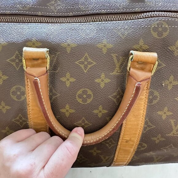 Vintage Louis Vuitton Keepall Canvas Logo Top Handle Tote Authenticated Classic - Picture 6 of 15